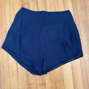 Free People Intimately Shorts SZ S Blue Lightweight Elastic Waist Lounge (O)
